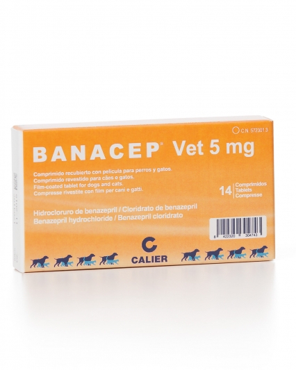 BANACEP VET 5 MG. 14 COMP.
