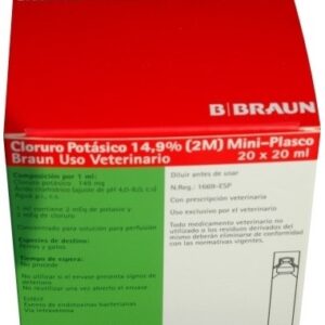 Cloruro Potásico 14,9% (2M) Braun 20ml-cod.460010
