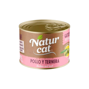NATURCAT KITTEN POLLO Y TERNERA 6X200 gr