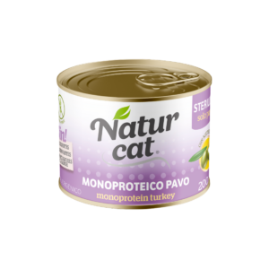 NATURCAT MONOPROTEICO PAVO STERILISED 6x200 GR.