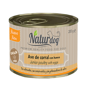NATURDOG AVE CORRAL, HUEVO  6x200 GR