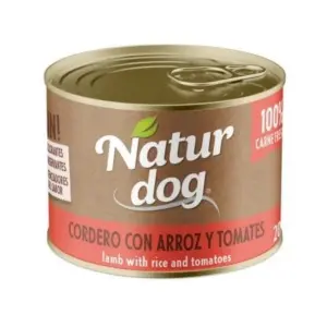 NATURDOG CORDERO, ARROZ Y TOMATE 6x200 GR