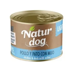 NATURDOG POLLO, PATO Y MIJO 6x200 GR
