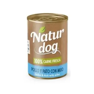 NATURDOG POLLO, PATO Y MIJO 6x400 GR.