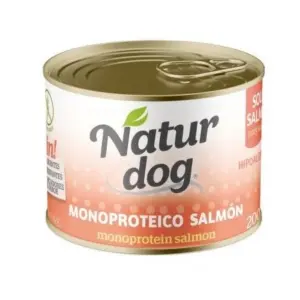 NATURDOG MONOPROTEICO SALMON  6X200 GR.