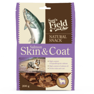 SAMS FIELD NATURAL SNACK SALMON SKIN& COAT 12x200G