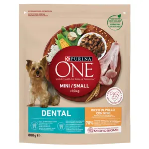 ONE MINI DOG DENTAL POLLO 8X800 GR