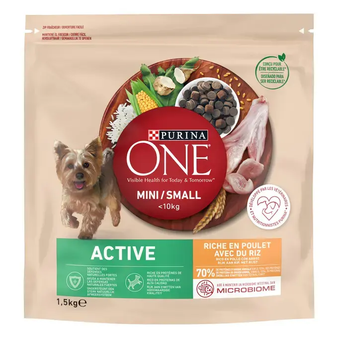 ONE MINI DOG ACTIVE POLLO 8X800 GR