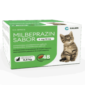 MILBEPRAZIN SABOR 4/10 mg GATOS 0,5-2 KG 48 COMP
